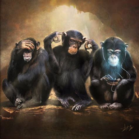 Three wise monkeys